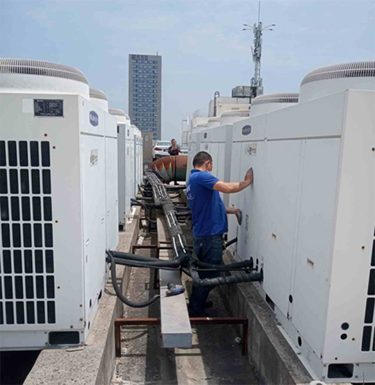 蓬莱中央空调制热和不制冷系统维修方法